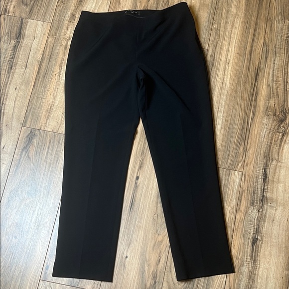 Lafayette 148 New York Slim Black Pants Women’s 8 Bleeker Stretch Dress Trousers - Picture 2 of 10